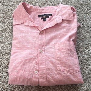 Marc Anthony Light Pink Casual Button-Down Shirt